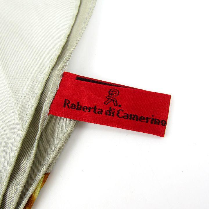 ROBERTA DI CAMERINO ロベルタディカメリーノ スカーフ  ロゴ/チェーン柄/シルク   シルク100％ レッド/ネイビー レディース / 240001202602 Roberta di Camerino - ROBERTA DI CAMERINO ロベルタディカメリーノ