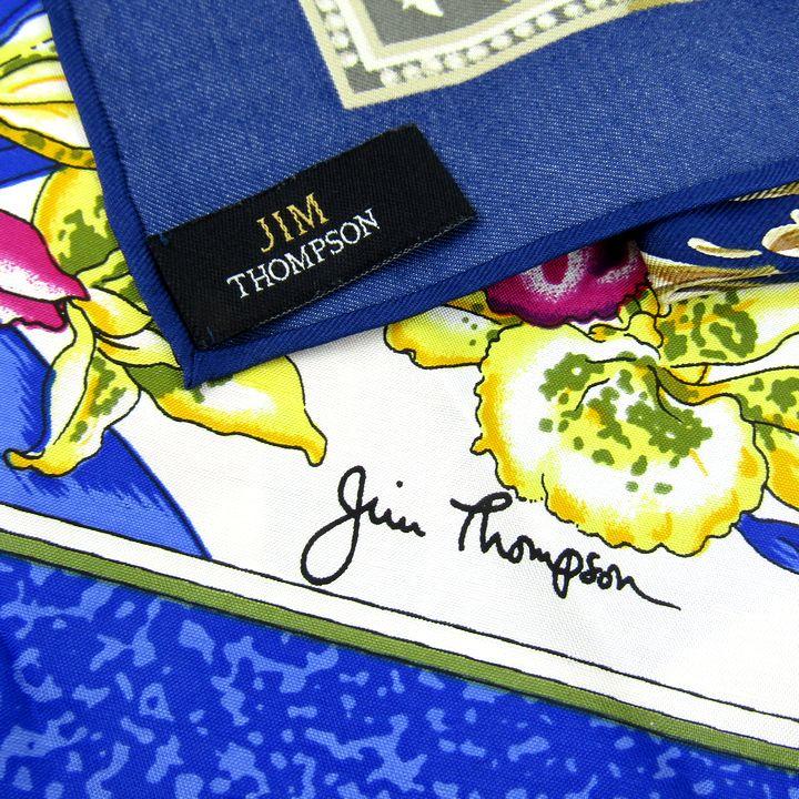 ジムトンプソン（JIM THOMPSON） スカーフ ハンカチ シルク 花柄 2点