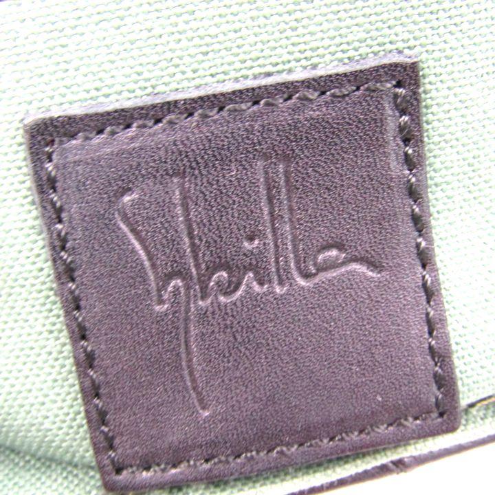 美品♡シビラ Sybilla フォーマル ハンド レザー 黒 ラウンドカット Sybilla シビラ ラウンドカット デザインバッグ レザー