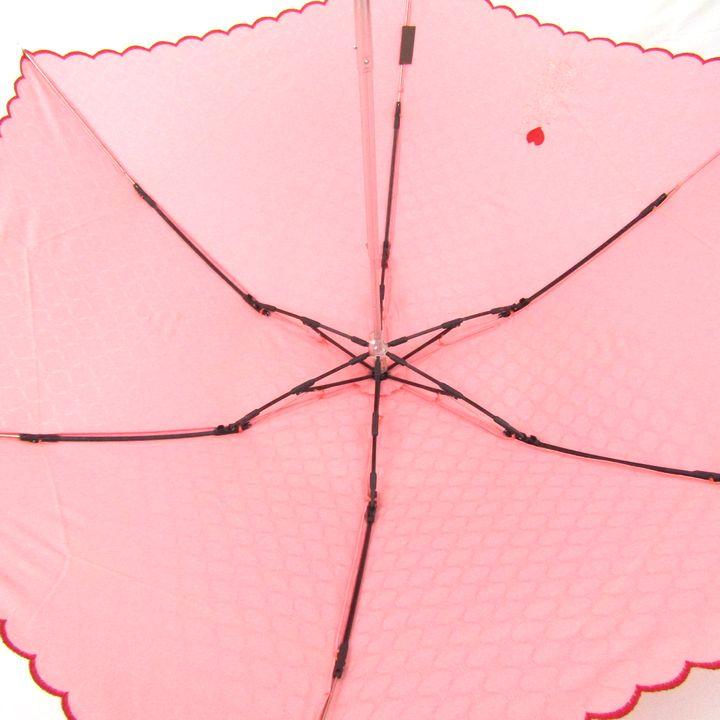セリーヌ 折りたたみ傘 マカダム アイラブセリーヌ 刺繍 収納時約23cm ブランド レディース ピンク CELINE | CELINE | 02