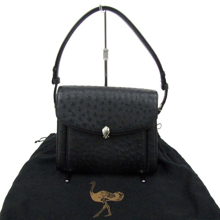 クラインカルー オーストリッチレザー JRA認定 ハンドバッグ 本革 鞄