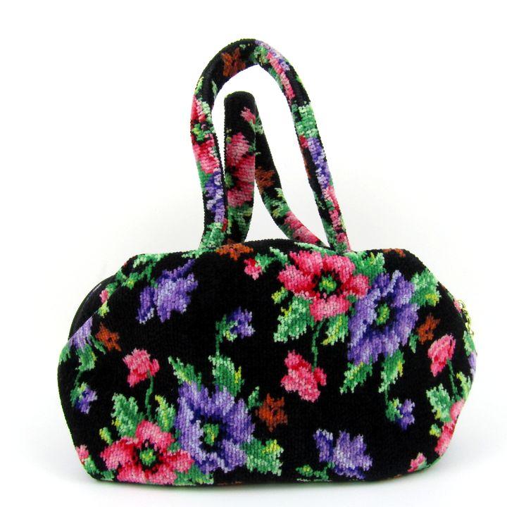 feiler フェイラー ハンドバッグ 花柄 シェニール織 トートバッグ 鞄