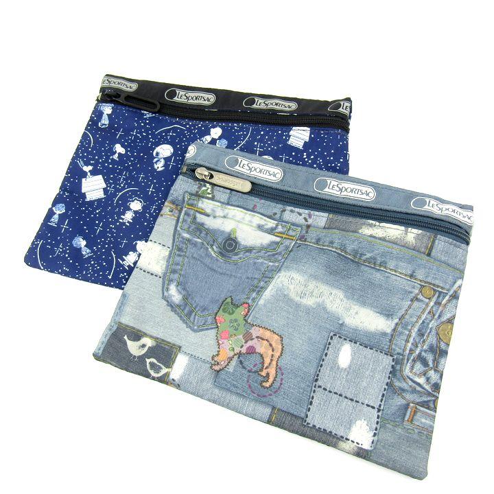 LeSportsac（レスポートサック） ポーチ 2点セット スヌーピーコラボ