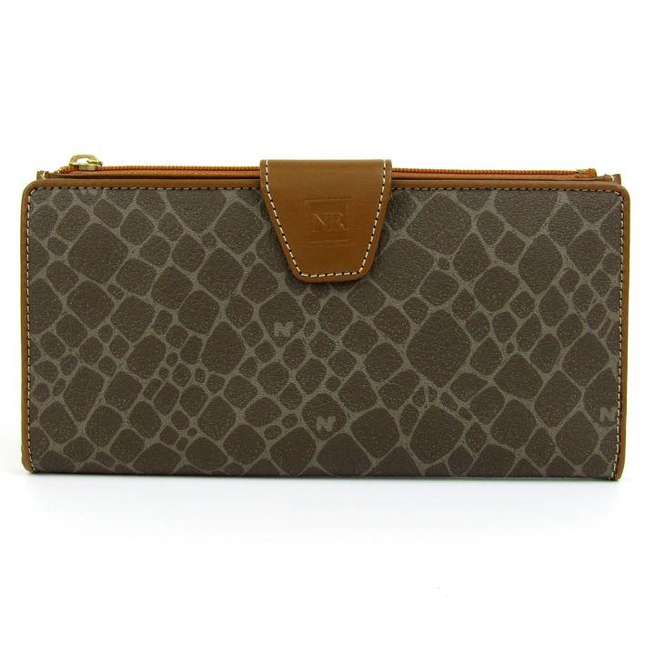 ニナリッチ 長財布 ジラフ柄 二つ折り PVC レザー 札入れ ウォレット