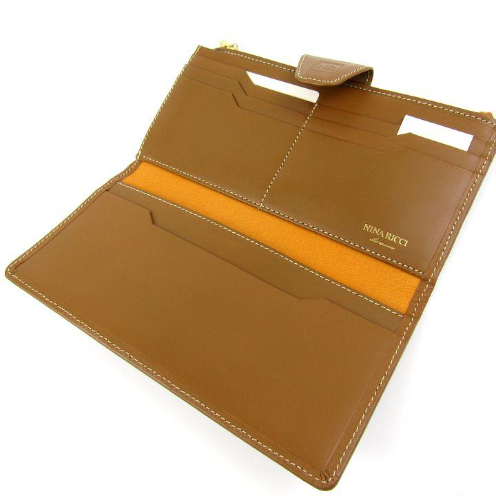 ニナリッチ 長財布 ジラフ柄 二つ折り PVC レザー 札入れ ウォレット