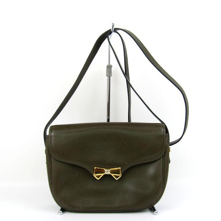 ニナリッチ ショルダーバッグ リボン レザー フランス製 鞄 ブランド