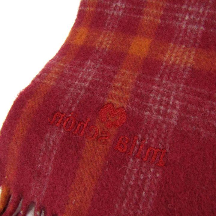 mila schon（ミラショーン） マフラー ストール チェック柄 ブランド