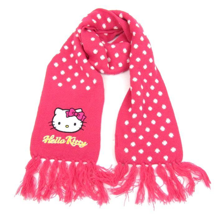ユニバーサルスタジオジャパン ハローキティ マフラー ドット柄 グッズ
