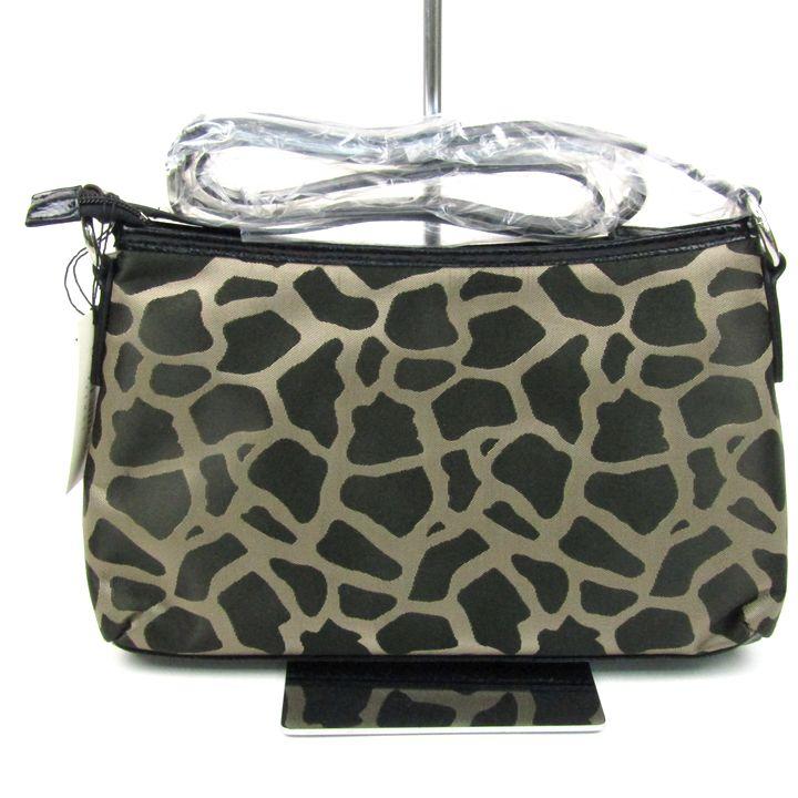 メル② Guy Laroche ギ・ラロッシュ レザー 巾着　グレー ギ・ラロッシュ ショルダーバッグ ジラフ柄 斜め掛け 鞄 ブランド