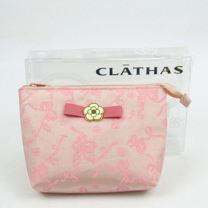 CLATHAS（クレイサス） ポーチ 化粧ポーチ カメリア柄 ブランド