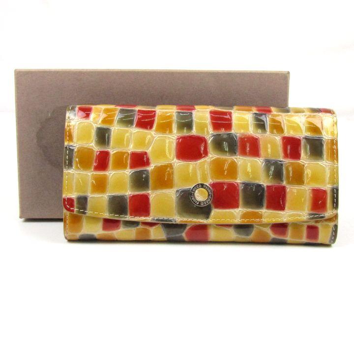 コッコフィオーレ 長財布 エナメル ロングウォレット ブランド