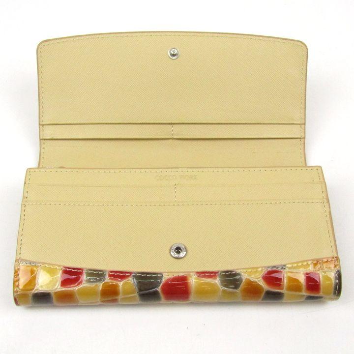 コッコフィオーレ 長財布 エナメル ロングウォレット ブランド