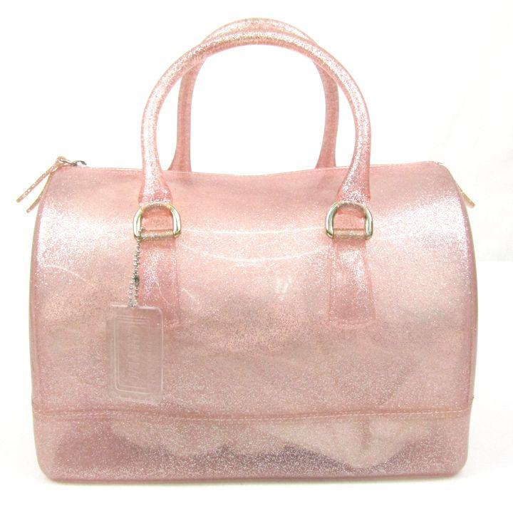 FURLA（フルラ） キャンディバッグ ボストンバッグ ビニール ラメ