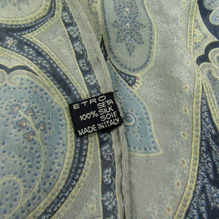 ETRO（エトロ） ストール スカーフ シルク100% ペイズリー柄 ブランド