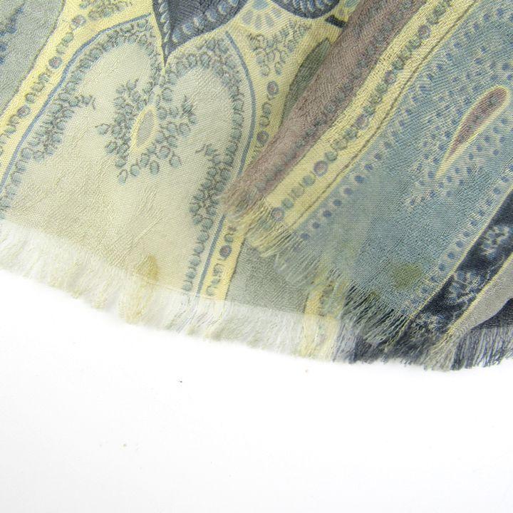 エトロ ETRO シルクウール ストール /スカーフ/ペイズリー柄 イタリア製 ETRO（エトロ） ストール スカーフ シルク100% ペイズリー柄 ブランド