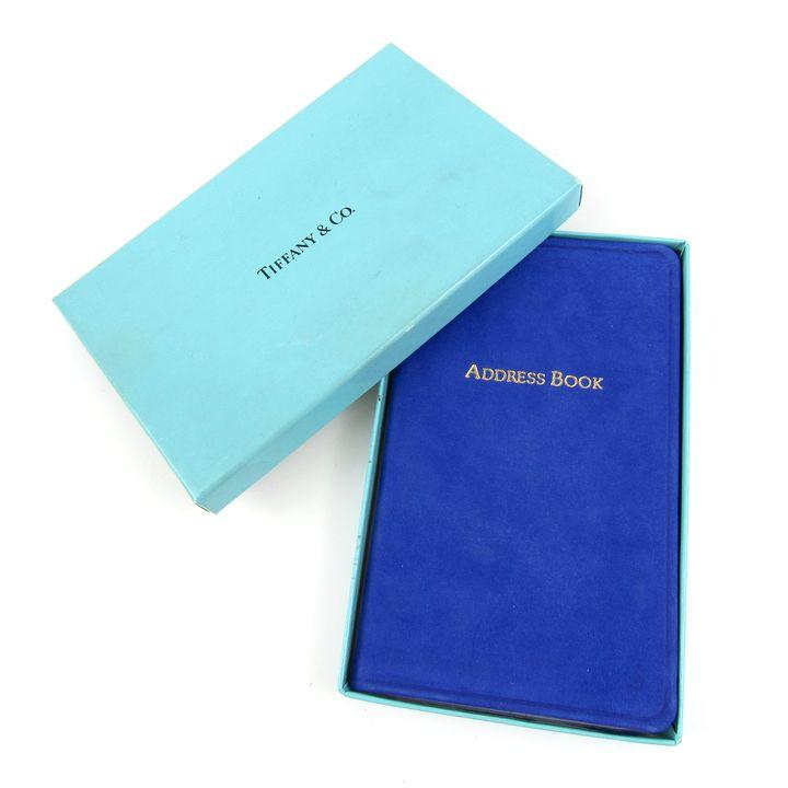 【未使用】◇ティファニー◇ グレインレザー / ブラック / アドレス帳 TIFFANY&Co.（ティファニー） アドレス帳 未使用 レザー 手帳 ブランド