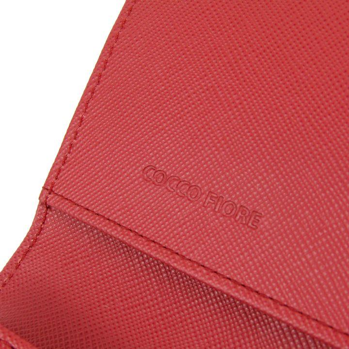 コッコフィオーレ 長財布 クロコ型押し レザー フラップ ロング