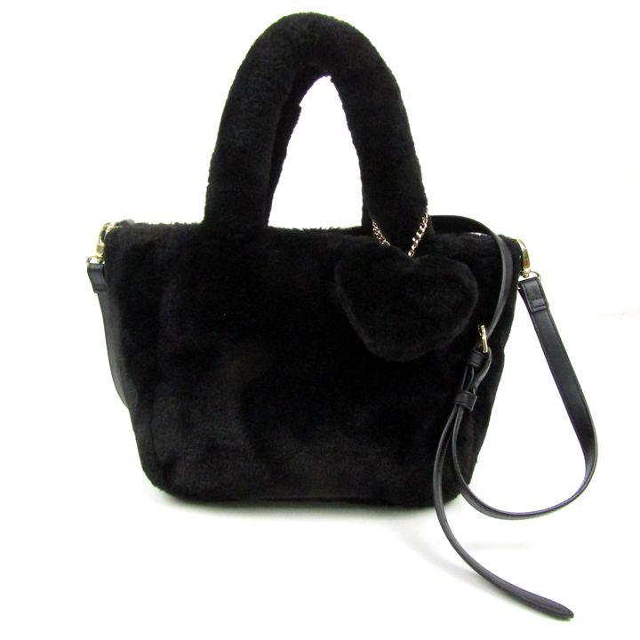 feiler（フェイラー） ラブラリー フェイクファー トートバッグ ハート