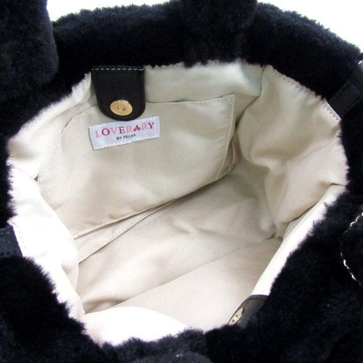 feiler（フェイラー） ラブラリー フェイクファー トートバッグ ハート