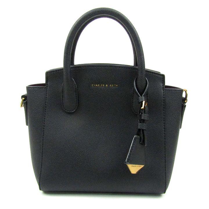 CHARLES&KEITH チャールズアンドキース ハンドバッグ トートバッグ CHARLES & KEITH クラシックダブルハンドル トートバッグ 【再入荷