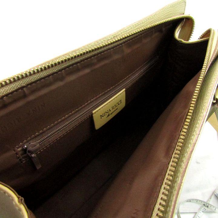 ニナリッチ ショルダーバッグ トートバッグ レザー 2way 鞄 ブランド レディース ベージュ NINA RICCI ニナリッチ ショルダーバッグ トートバッグ レザー 2way 鞄 ブランド