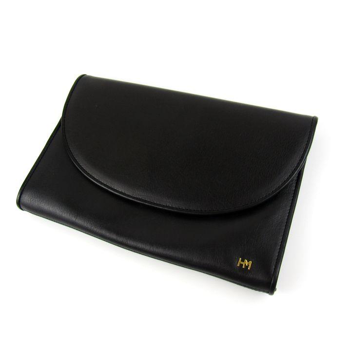 HANAE MORI（ハナエモリ） クラッチバッグ ロゴ ゴールド金具 鞄