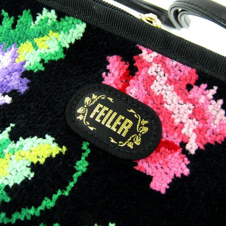 feiler（フェイラー） ショルダーバッグ 未使用 花柄 シュニール織 鞄