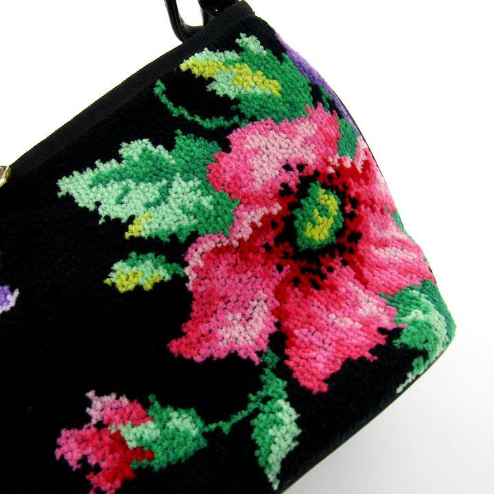 美品　FEILER フェイラー ショルダーバッグ　花柄 feiler（フェイラー） ショルダーバッグ 未使用 花柄 シュニール織 鞄