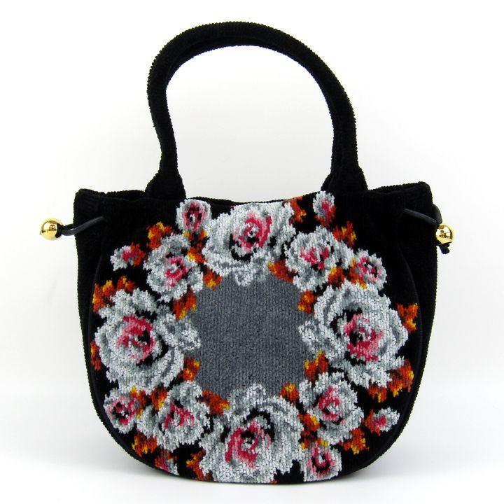 feiler（フェイラー） ハンドバッグ トートバッグ 花柄 シュニール織