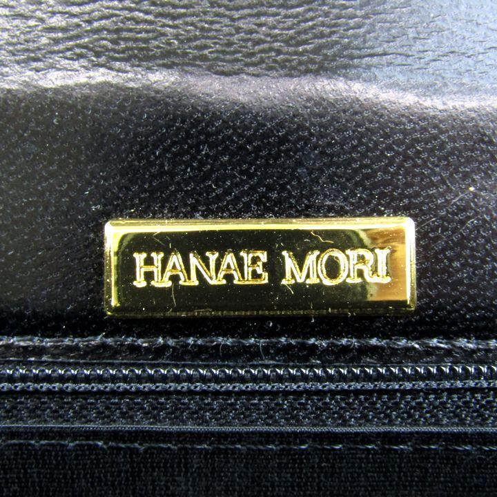 極美品　HANAE MORI HM 森英恵 ハンドバッグ　パーティバッグ　手編み HANAE MORI - ハナエモリ ハンドバッグ 鞄 カバン ブランド レディース