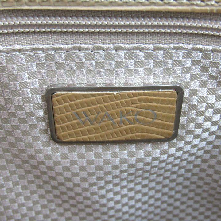 銀座和光 ハンドバッグ リザード型押し レザー 鞄 カバン ブランド