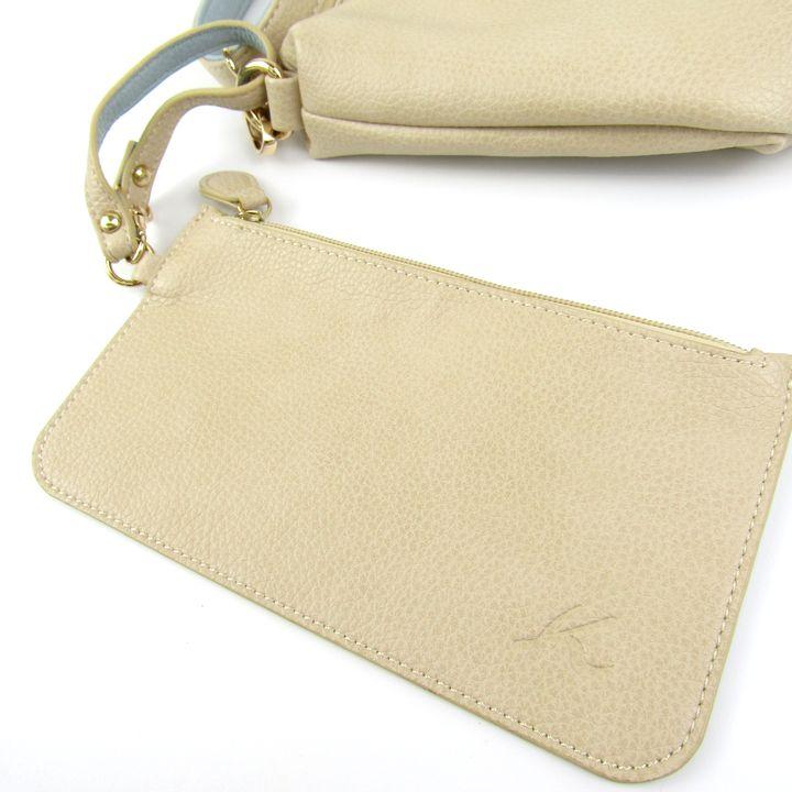 Kitamura（キタムラ） ショルダーバック ミニポーチ付き レザー 鞄