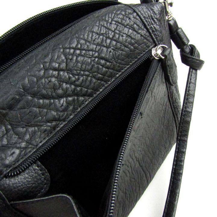 オーストリッチ ショルダーバッグ 2way ハンドバッグ 本革 レザー 鞄