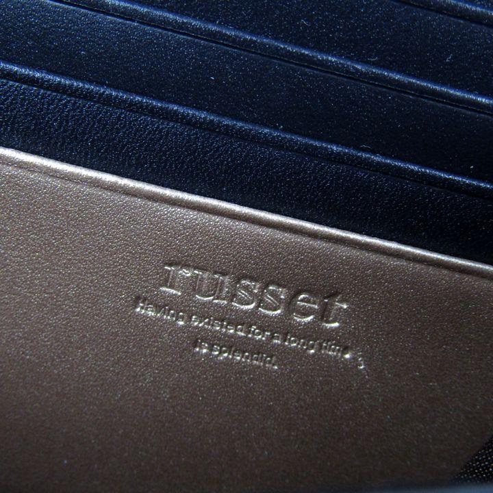 russet（ラシット） 長財布 レザー モノグラム 型押し ウォレット