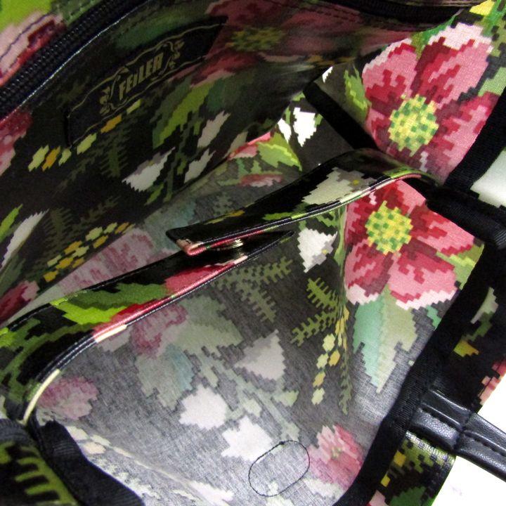 feiler（フェイラー） トートバッグ コルティナ 花柄 PVC 鞄 カバン