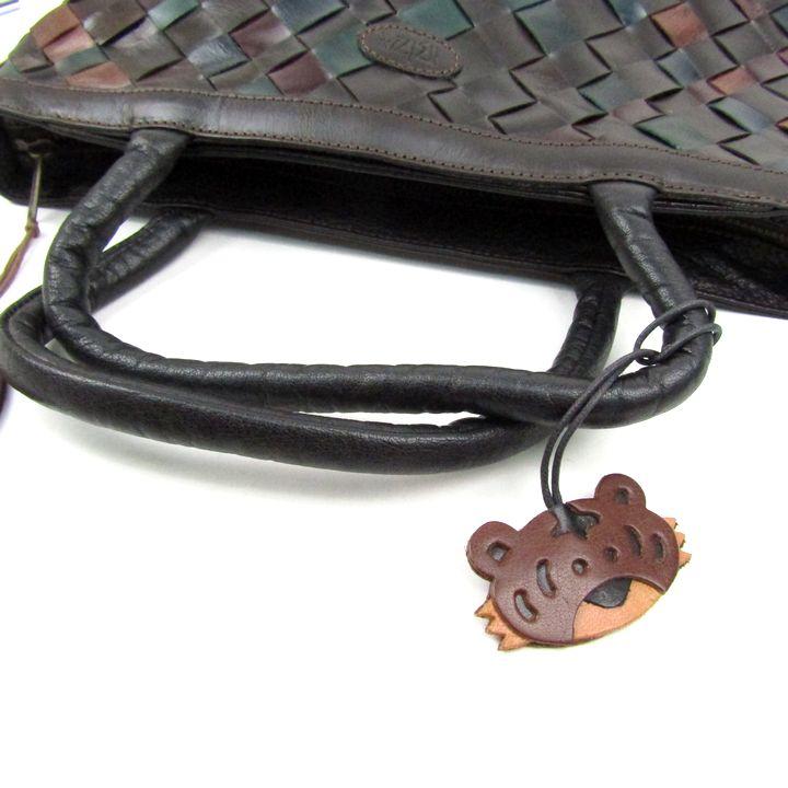 イビサ トートバッグ 編み込み レザー ハンドバッグ 鞄 カバン