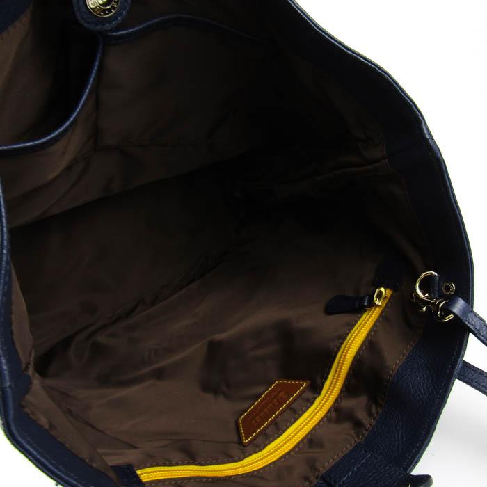 ラシット　レザー　ネイビー色 russet（ラシット） トートバッグ オールレザー 鞄 ブランド