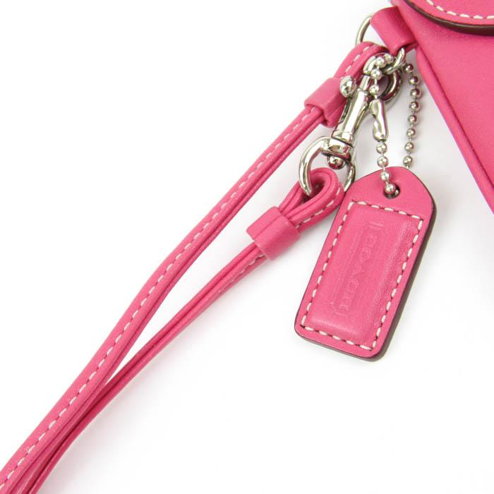 COACH（コーチ） リストレットポーチ レザー フラワーモチーフ