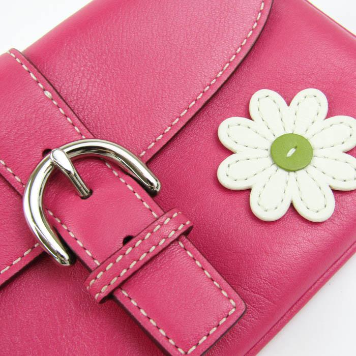 COACH（コーチ） リストレットポーチ レザー フラワーモチーフ