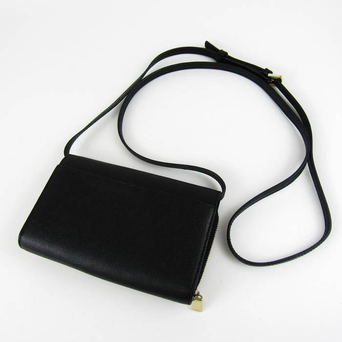 yuka　FURLA お財布ショルダーバッグ　黒 FURLA - yuka様専用 FURLA お財布ショルダーバッグ 黒の通販 by 抹茶's