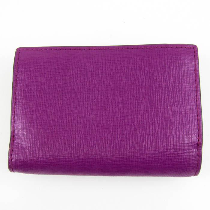 【美品】FURLA パープル 三つ折り財布 中古・古着通販】FURLA (フルラ) 3つ折り財布 パープル サイズ