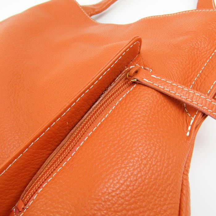 キタムラ　レザー　ショルダーバッグ　オレンジ 中古・古着通販】KITAMURA (キタムラ) レザーショルダーバッグ