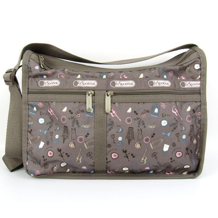 廃番【レスポートサック】チーター柄 2wayショルダーバッグ アニマル 茶×銀 EVERYDAY SM SATCHEL｜ショルダーバッグ/斜め掛け｜バッグ