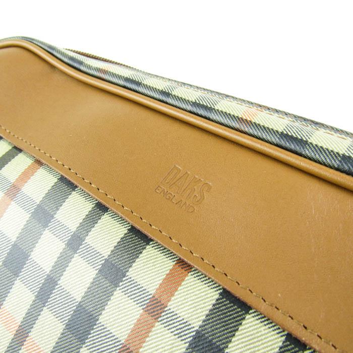 DAKS（ダックス） セカンドバッグ クラッチバッグ チェック柄 鞄