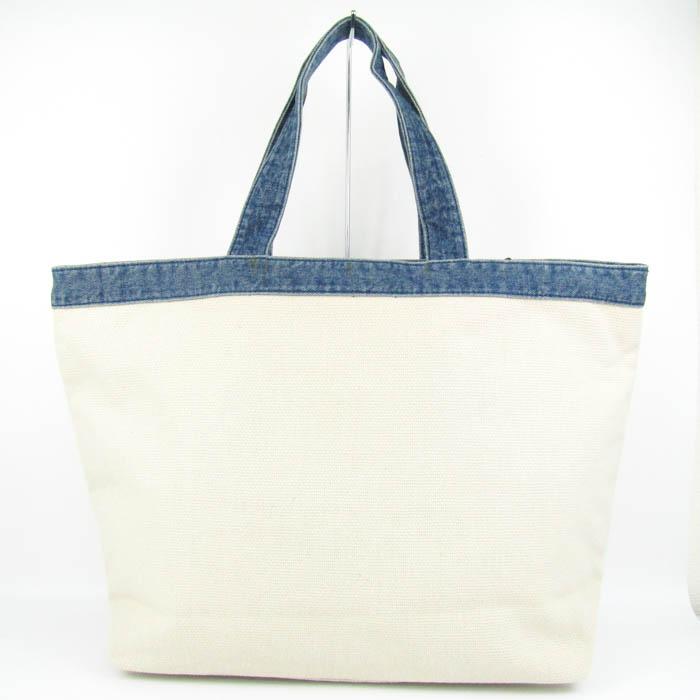 DIESEL トートバッグ ベージュ/デニム DIESEL（ディーゼル） トートバッグ キャンバス デニム 鞄 カバン