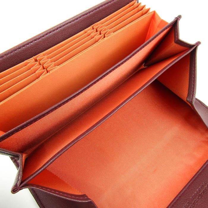 モーダプリンチペ 長財布 フラップ エナメル 小銭入りあり ウォレット 