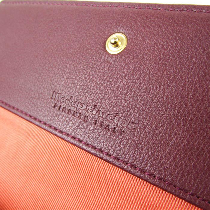 モーダプリンチペ 長財布 フラップ エナメル 小銭入りあり ウォレット 