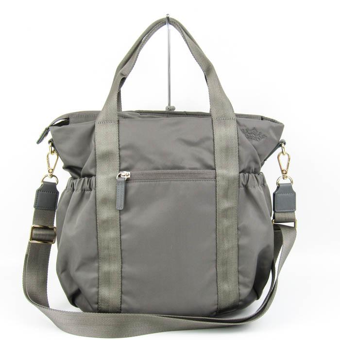 TOCCA グレー 2wayトートバッグ ショルダーバッグ　新品 トッカ ショルダーバッグ トートバッグ 2way ナイロン 鞄 ブランド