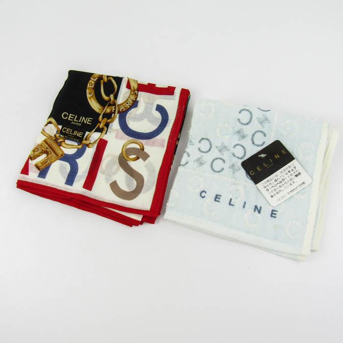 CELINE（セリーヌ） ハンカチ・ハンドタオル 2点セット 未使用有