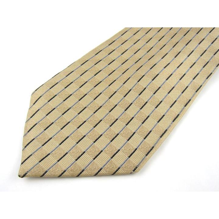 エム・シー・エム ブランドネクタイ バーチカルストライプ柄 シルク 日本製 メンズ ベージュ MCM | MCM | 01